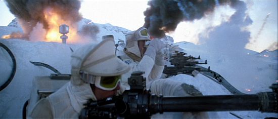 The Rebel defense line at Hoth